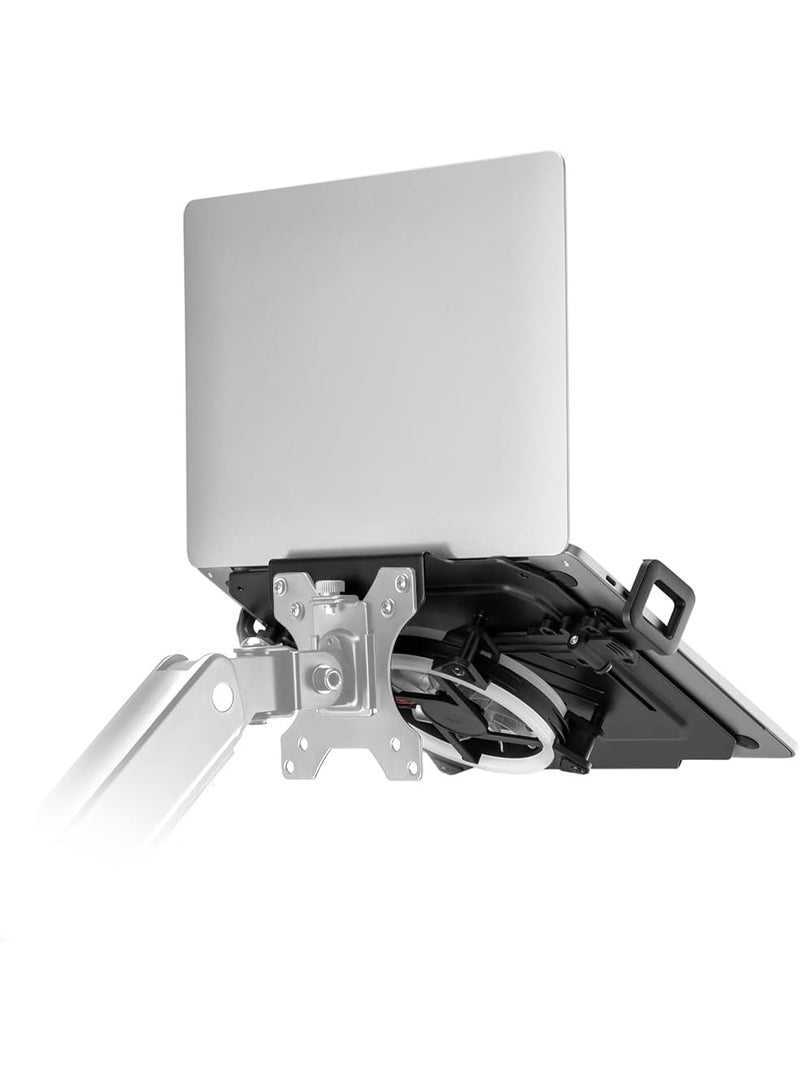 ان بي حامل لاب توب احترافي هيدروليك بمبرد مدمج - ذراع متحرك مع صينية تبريد بإضاءة مميزة - تصميم مريح موفر للمساحة ومثالي للجيمرز وأصحاب الأعمال - Image 3